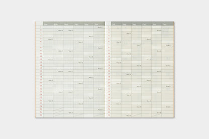 Traveler's Company - Agenda Mensual PASSPORT - The Traveler's Spirit