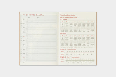Traveler's Company - Agenda Mensual PASSPORT - The Traveler's Spirit