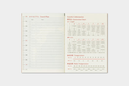 Traveler's Company - Agenda Mensual PASSPORT - The Traveler's Spirit