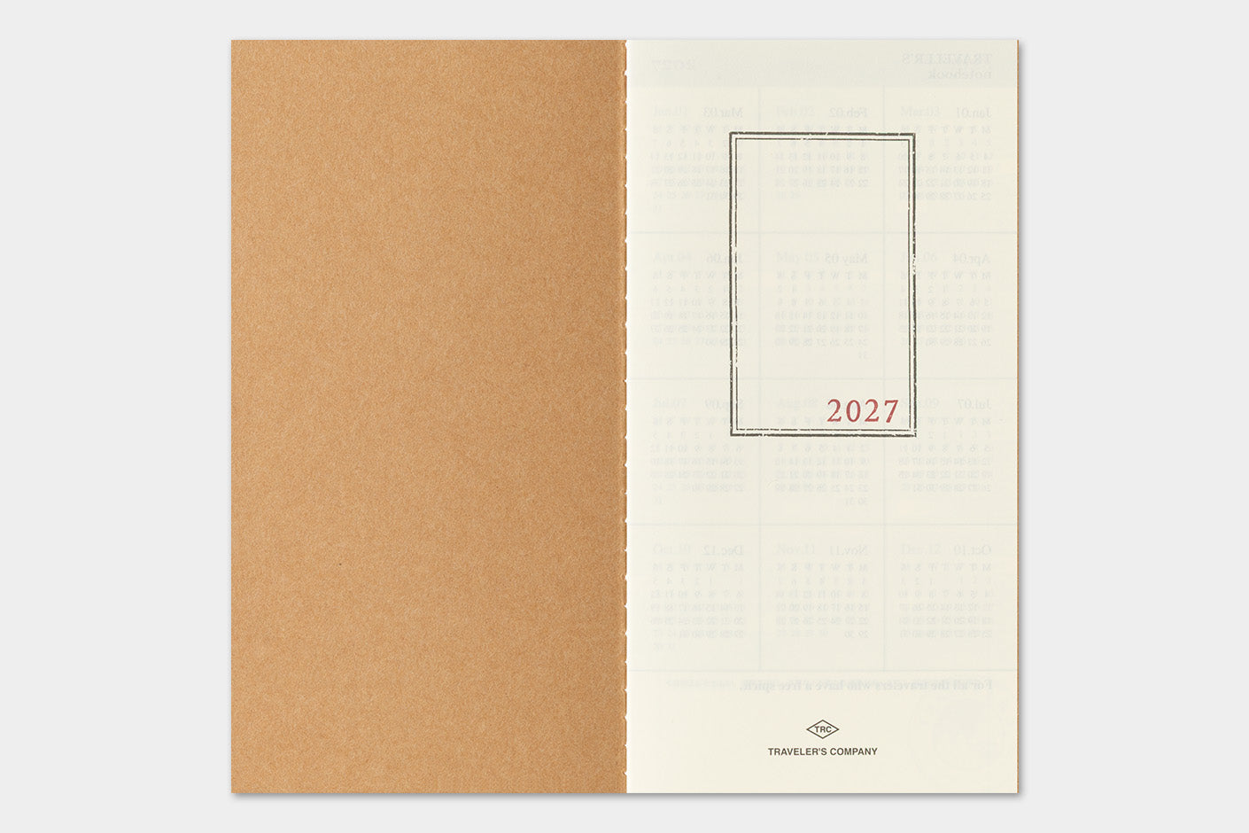 Traveler's Company - Agenda Mensual REGULAR 2027