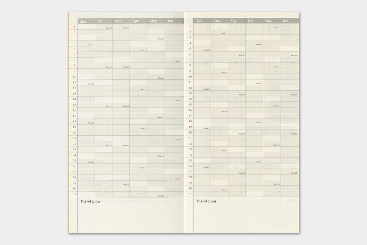 Traveler's Company - Agenda Mensual REGULAR 2027