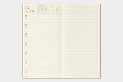 Traveler's Company - Agenda Semanal + Memo REGULAR 2027
