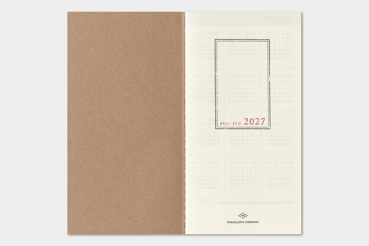 Traveler's Company - Agenda Semanal Vertical REGULAR 2027