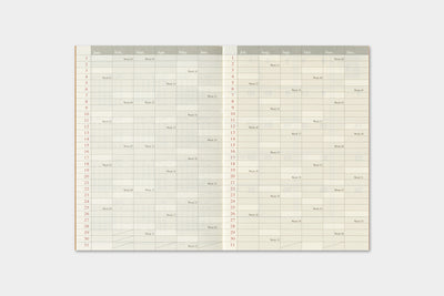 Traveler's Company - Agenda Mensual PASSPORT 2027
