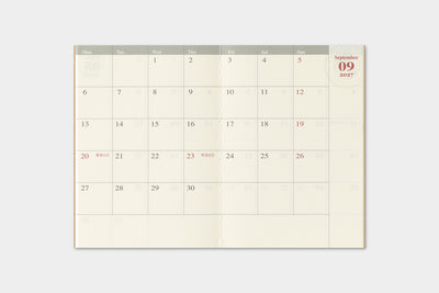Traveler's Company - Agenda Mensual PASSPORT 2027