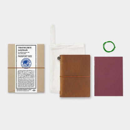 Traveler's Company - Traveler's Notebook Passport Camel - Starter Kit