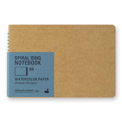 Traveler's Company - Cuaderno Spiral Ring B6 - Watercolor