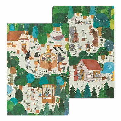Midori - Cuaderno B6 YURU LOG - Forest Animal