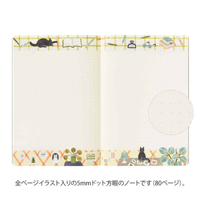 Midori - Cuaderno B6 YURU LOG - Cat