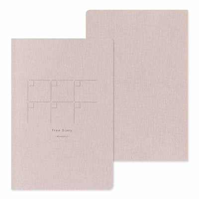 Midori - Cuaderno B6 YURU LOG - Free Diary Monthly