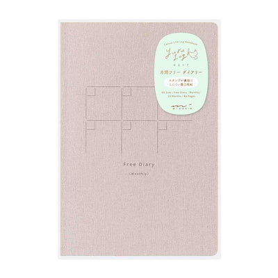 Midori - Cuaderno B6 YURU LOG - Free Diary Monthly
