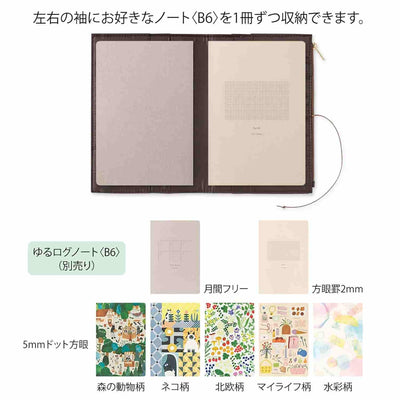 Midori - Funda Tela B6 YURU LOG - Light Blue