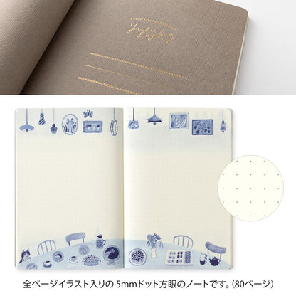 Midori - Cuaderno B6 YURU LOG - Blue Nordic
