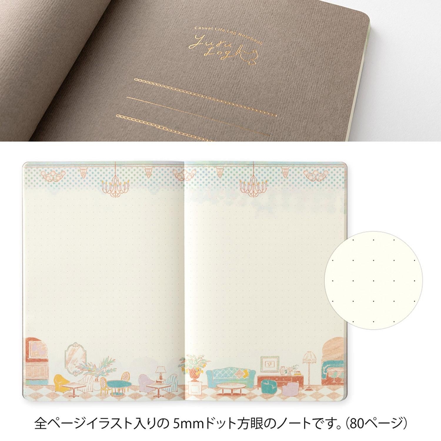 Midori - Cuaderno B6 YURU LOG - Travel & Hotel