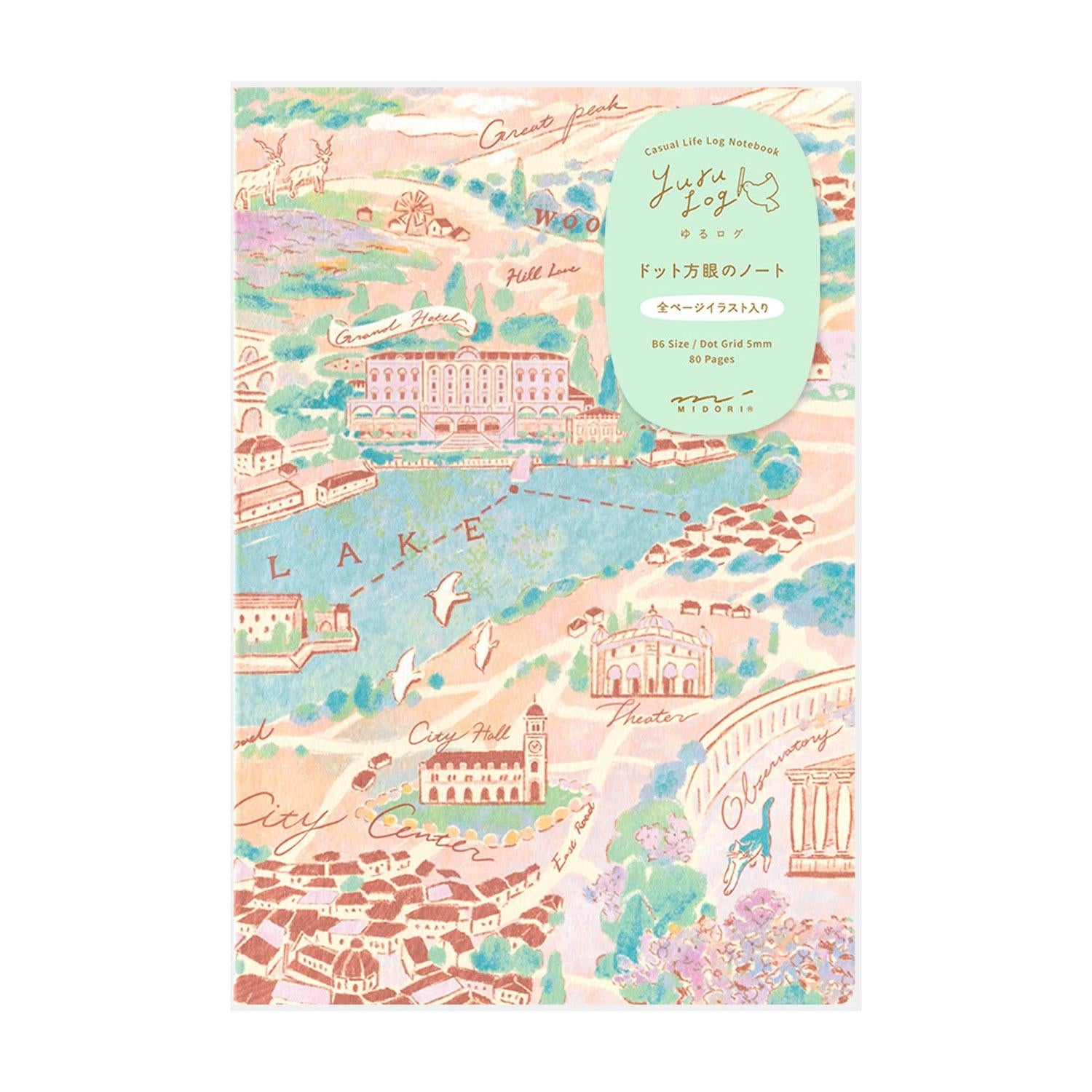 Midori - Cuaderno B6 YURU LOG - Travel & Hotel