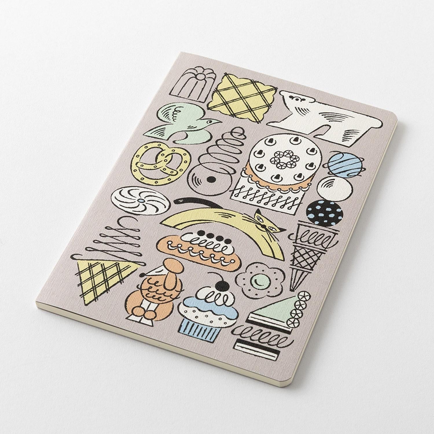 Midori - Cuaderno B6 YURU LOG - Sweets & Animals