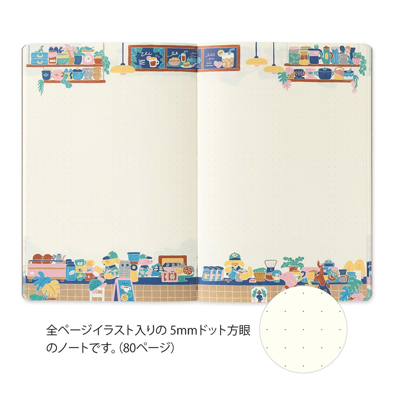 Midori - Cuaderno B6 YURU LOG - Coffee Shop