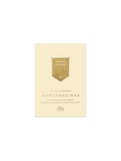 The Great Moustache - Marcapáginas de Latón Macizo