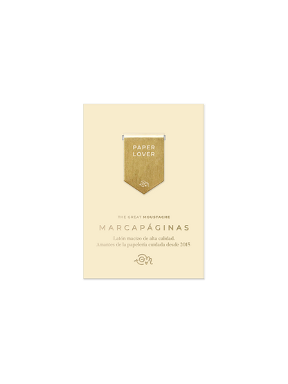 The Great Moustache - Marcapáginas de Latón Macizo