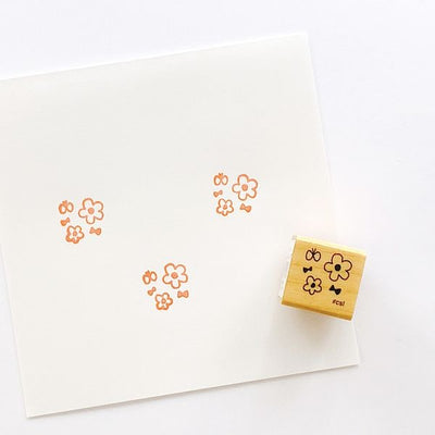 Kodomo No Kao - Sello Love Stamps - Flower and Butterfly