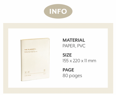 Iconic - Agenda Anual 2027 - Vista Mensual - The Planner L - Steel Blue