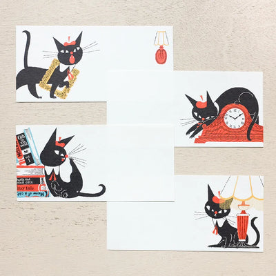 Cozyca Products - Bloc de Notas Alargadas - Black Cat Design A