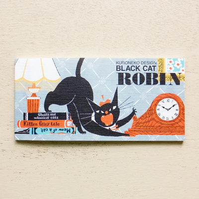 Cozyca Products - Bloc de Notas Alargadas - Black Cat Design A