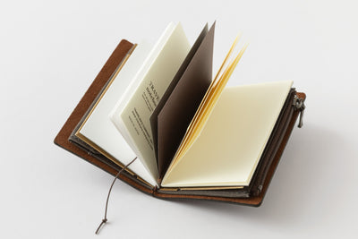 Traveler's Company - Traveler's Notebook Tamaño Tarjeta - Marrón - Set 20th Anniversary