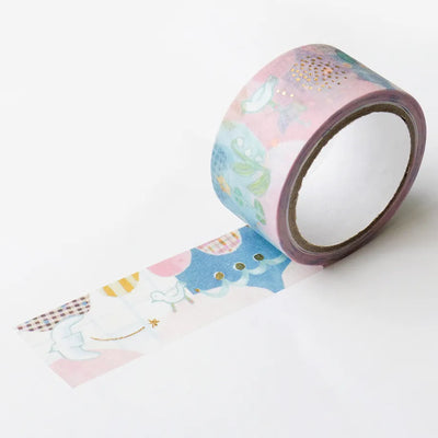 Cozyca Products - Washi Tape con Foil Dorado - TORI no OTOSHIMONO