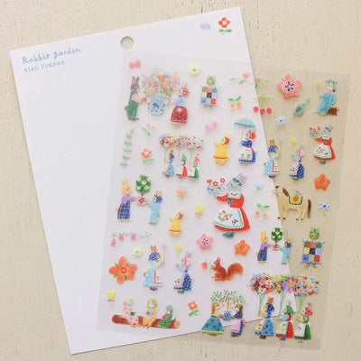 Cozyca Products - Pegatinas Aiko Fukawa - Rabbit Garden