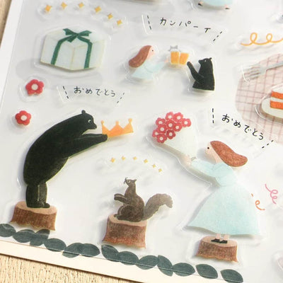 Cozyca Products - Pegatinas transparentes - Birthday