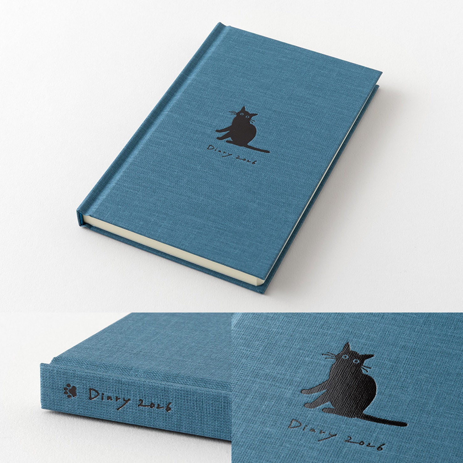 Midori - Agenda Semanal 2026 - Gatos Navy Blue  - Diary Book B6