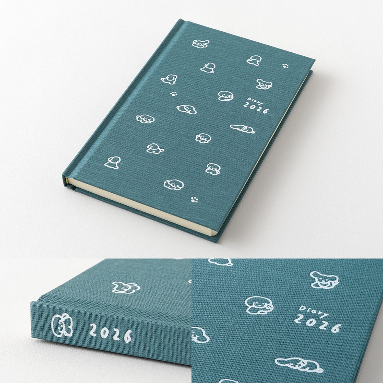Midori - Agenda Semanal 2026 - Perro BlueGreen - Diary Book B6