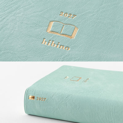 Midori - Agenda Diaria 2027 - Blue Green  - Diary Hibino A6