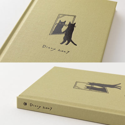 Midori - Agenda Semanal 2027 - Gatos Navy Beige  - Diary Book B6