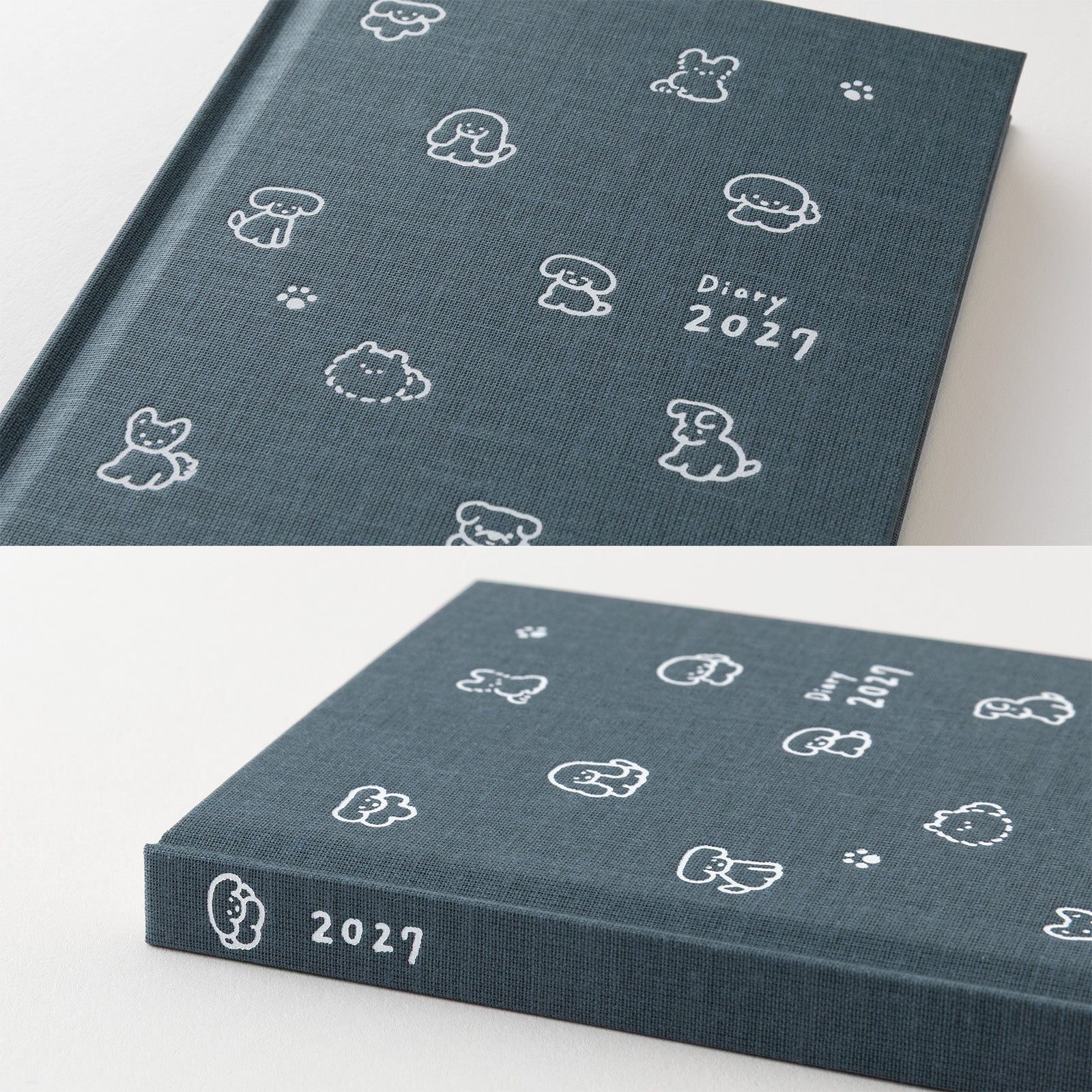 Midori - Agenda Semanal 2027 - Perro Navy - Diary Book B6