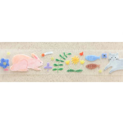 Cozyca Products - Washi Tape Transparente - Happy Garden