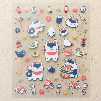 Cozyca Products - Pegatinas Masao Takahata - Festival Inu Hariko