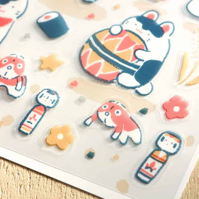 Cozyca Products - Pegatinas Masao Takahata - Festival Inu Hariko