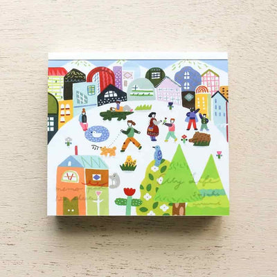 Cozyca Products - Bloc de Notas Cuadradas - City Life