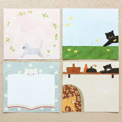 Cozyca Products - Bloc de Notas Cuadradas - Meow