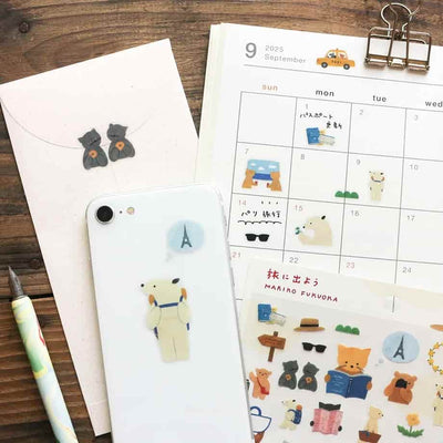 Cozyca Products - Pegatinas Mariko Fukuoka - Let's Go on a Trip