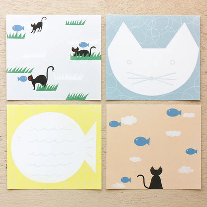 Cozyca Products - Bloc de Notas Cuadradas - Neko to Sakana
