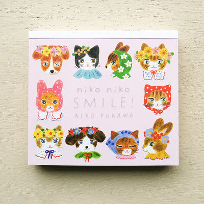 Cozyca Products - Bloc de Notas Cuadradas - niko niko SMILE!
