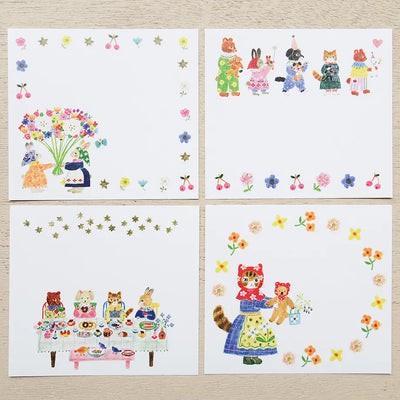 Cozyca Products - Bloc de Notas Cuadradas - Little Fluffy Friends