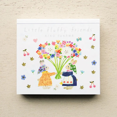 Cozyca Products - Bloc de Notas Cuadradas - Little Fluffy Friends