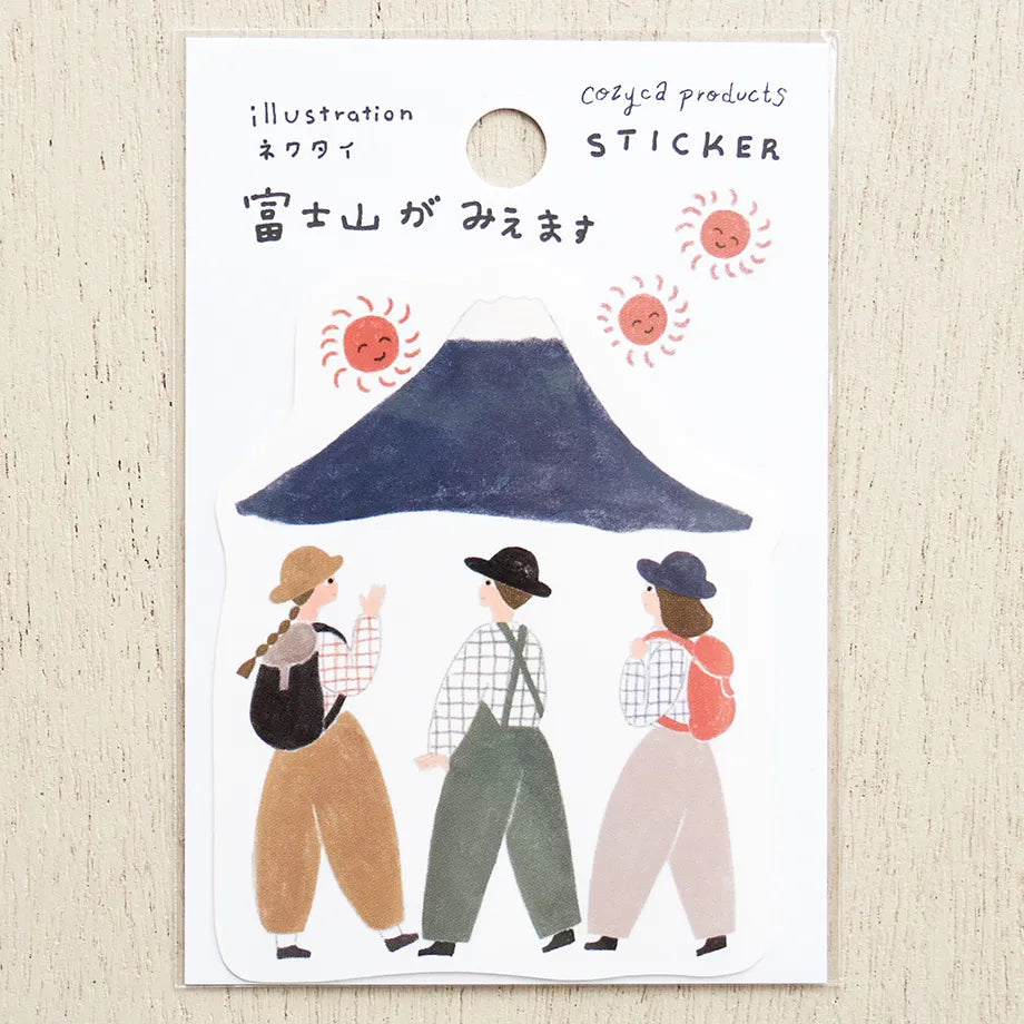 Cozyca Products - Pegatina Necktie - Vista del Mt Fuji