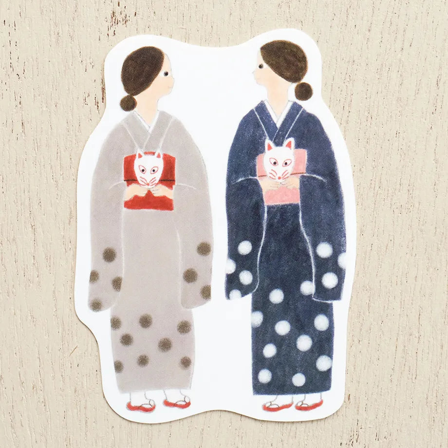 Cozyca Products - Pegatina Necktie - Paseo en Kimono