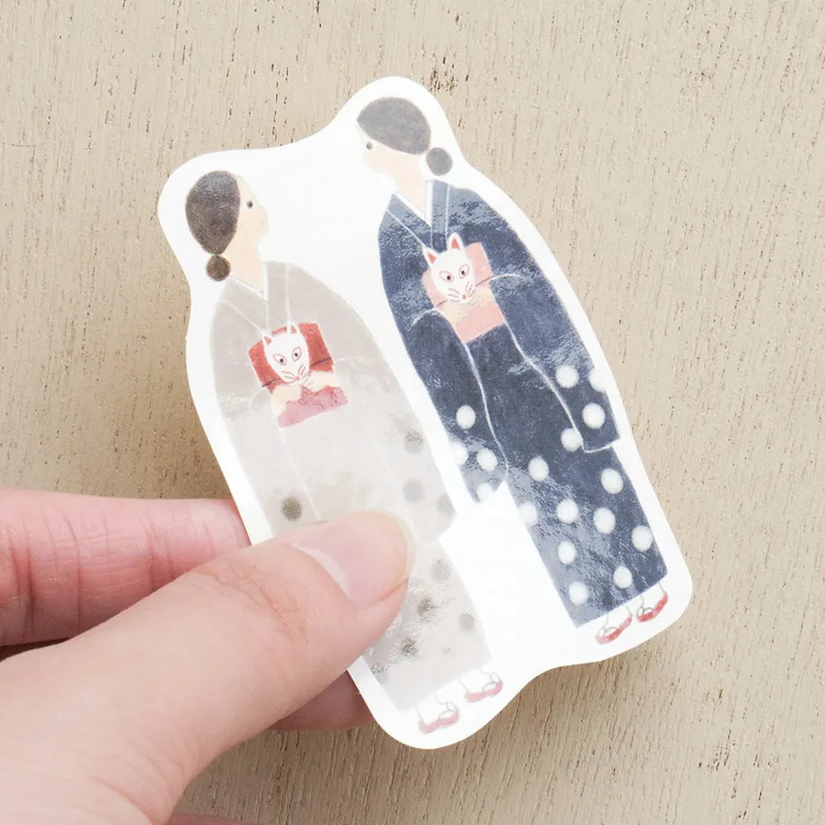 Cozyca Products - Pegatina Necktie - Paseo en Kimono