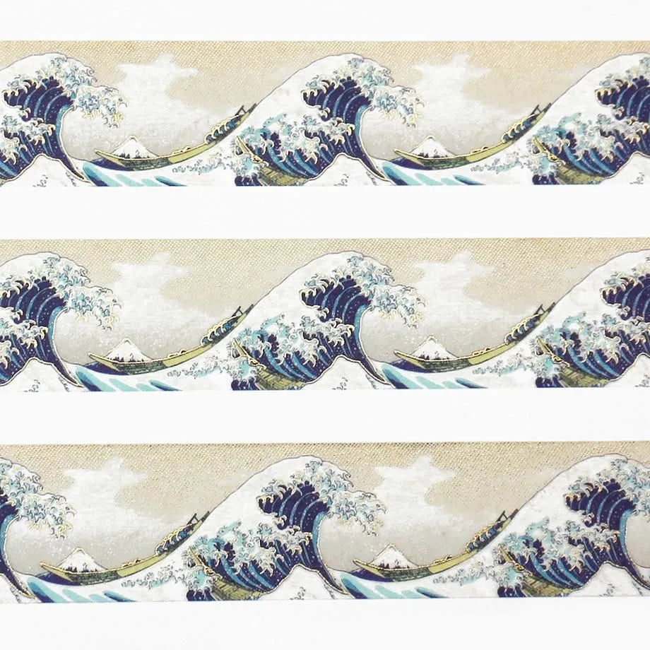 Cozyca Products - Washi Tape con Foil Dorado - Hokusai